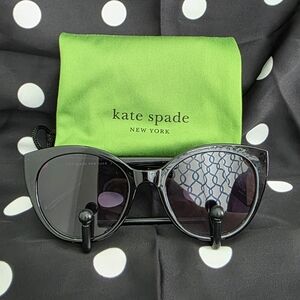 Kate Spade Shiny Black Cat-Eye Sunglasses